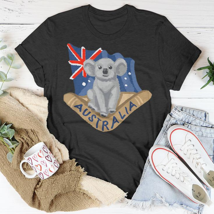 Australia Flag Koala Boomerang T-Shirt Unique Gifts