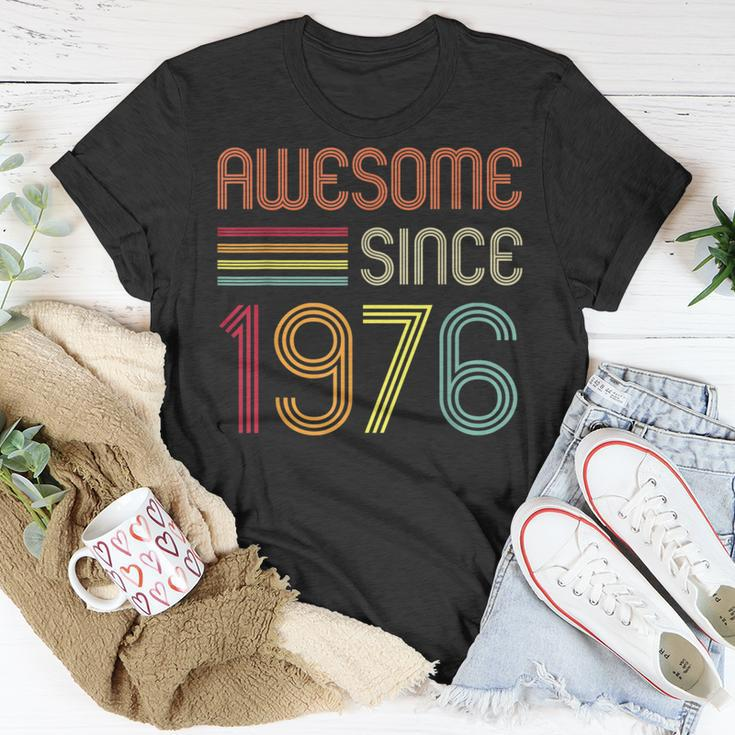 Awesome Since 1976 47Th Birthday Retro Unisex T-Shirt Unique Gifts