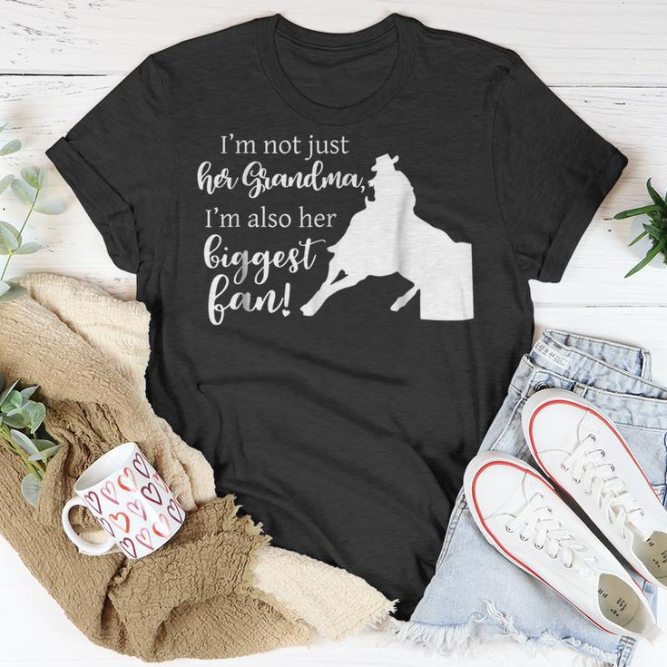 Barrel Racing GrandmaCowgirl Horse Riding Racer Unisex T-Shirt Unique Gifts