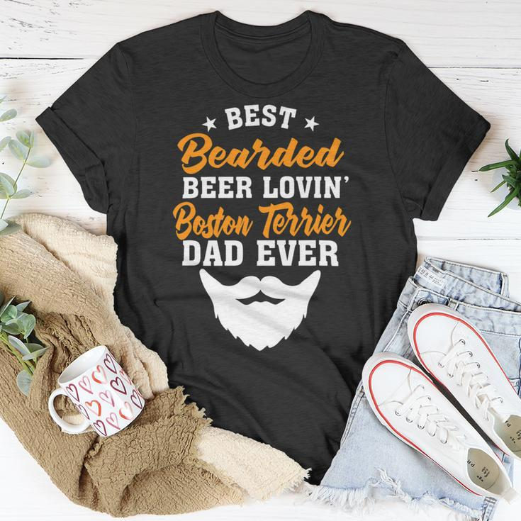 Beer Best Bearded Beer Lovin Saint Bernard Dad Funny Dog Lover Unisex T-Shirt Unique Gifts