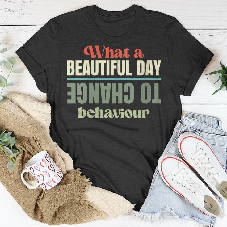 Behavior Analysis Behavioral Assistant Rbt Behavior Therapy Unisex T-Shirt Unique Gifts
