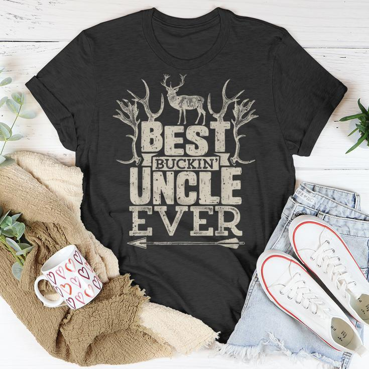 Best Buckin Uncle EverHunting Hunter Bucking Gift Hunter Funny Gifts Unisex T-Shirt Unique Gifts