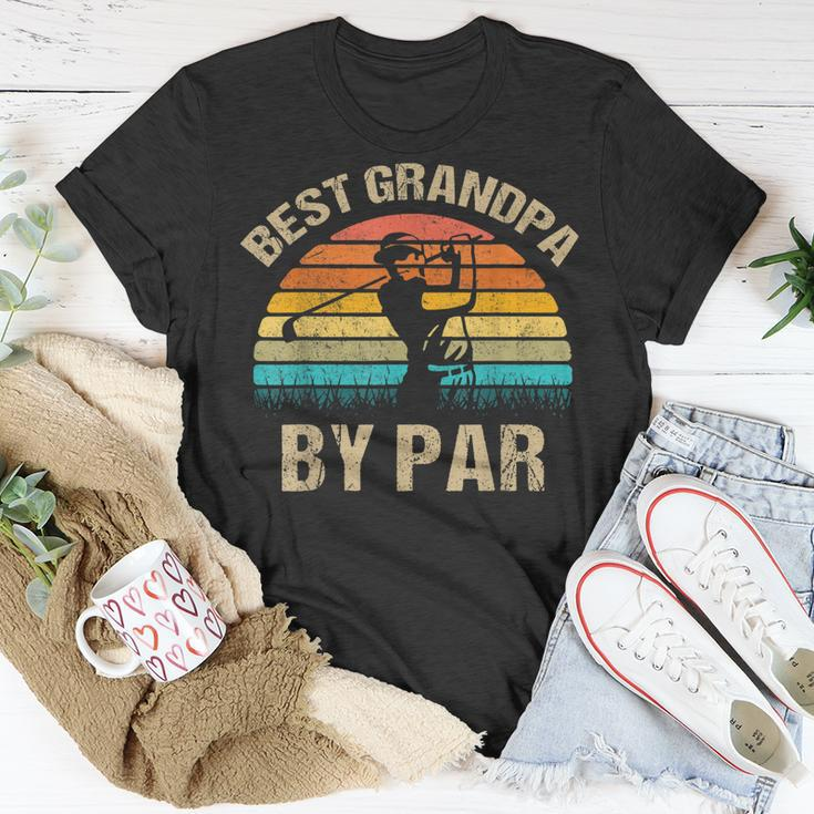 Best Grandpa By Par Fathers Day Golf Unisex T-Shirt Unique Gifts