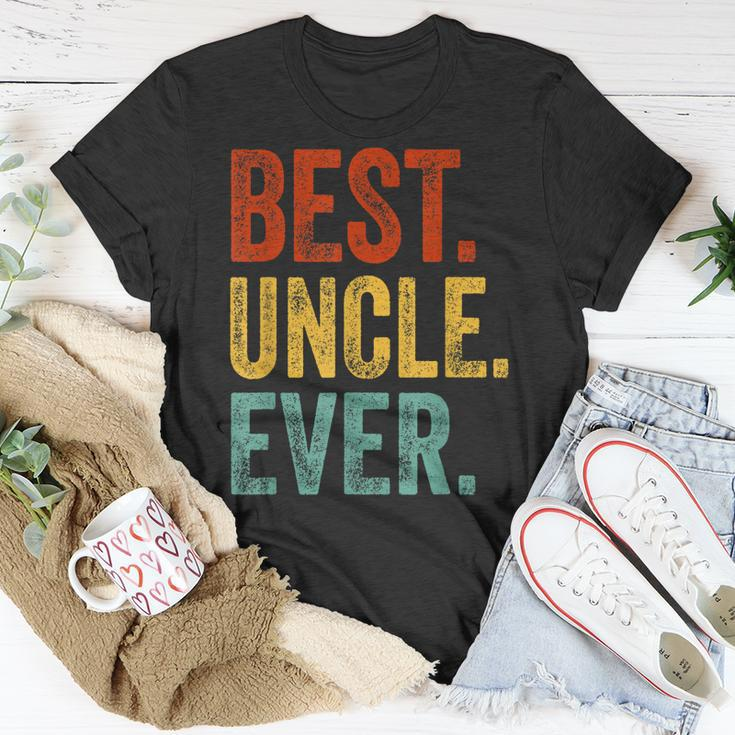 Best Uncle Ever Fathers Day Present Papa Daddy Grandpa Gift For Mens Unisex T-Shirt Unique Gifts