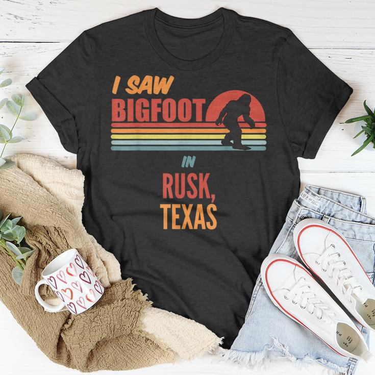 Bigfoot Lives In Rusk Texas T-Shirt Unique Gifts