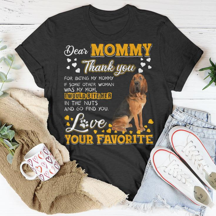 Bloodhound Dear Mommy Thank You For Being My Mommy Unisex T-Shirt Unique Gifts