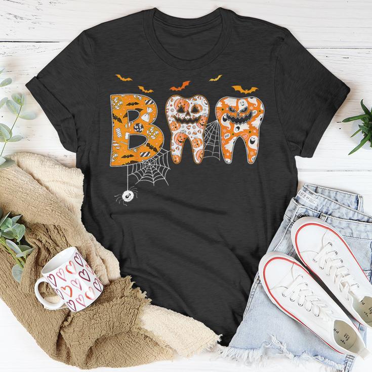 Boo Th Pumpkin Dentist Dental Hygienist Halloween Costume T-Shirt Unique Gifts