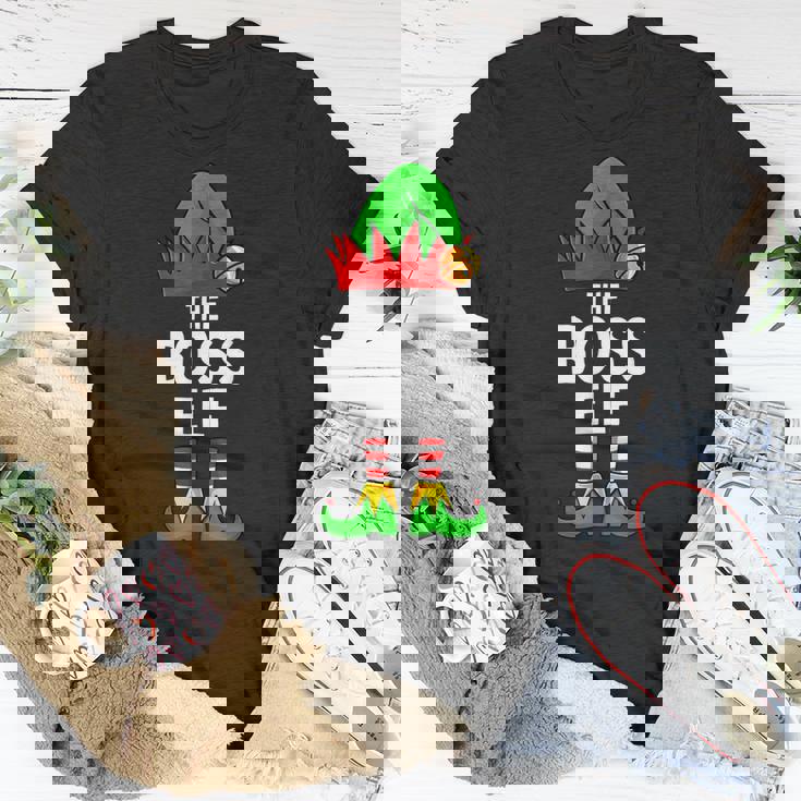 Boss Elf Matching Christmas T-shirt Personalized Gifts Boss Elf Matching Christmas T-shirt Personalized Gifts