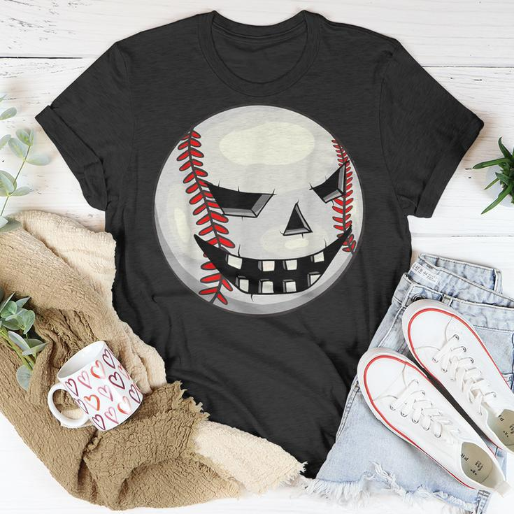 Boys Halloween Jack O Lantern Baseball Player Coach Pitcher T-Shirt Unique Gifts