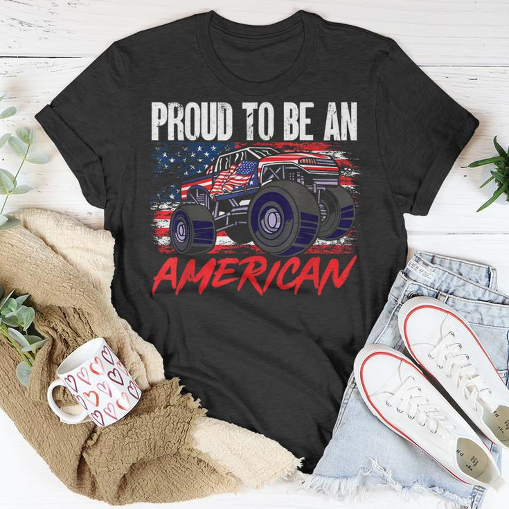 Boys Kids Proud To Be An American 4Th Of July Unisex T-Shirt Unique Gifts