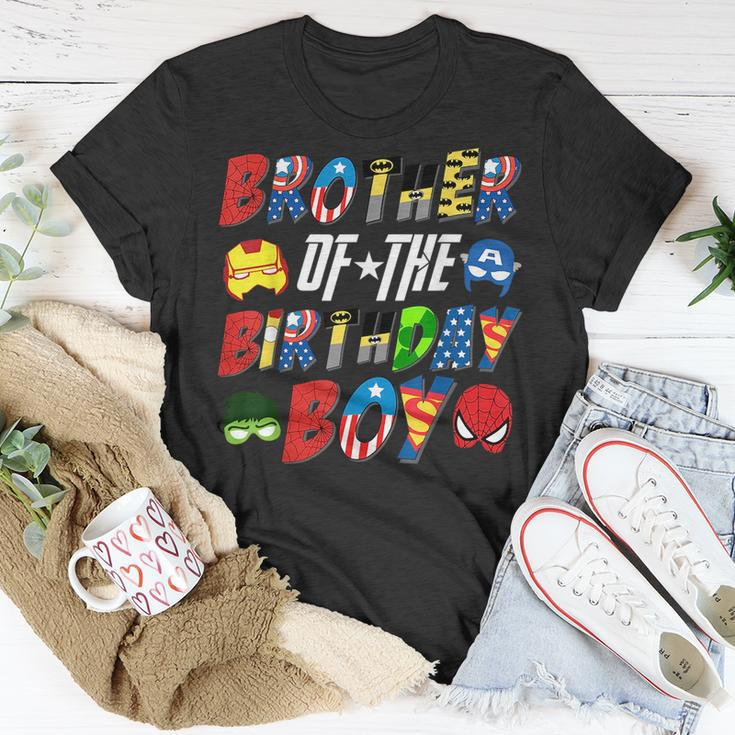 Brother Of The Superhero Birthday Boy Super Hero Family Unisex T-Shirt Unique Gifts