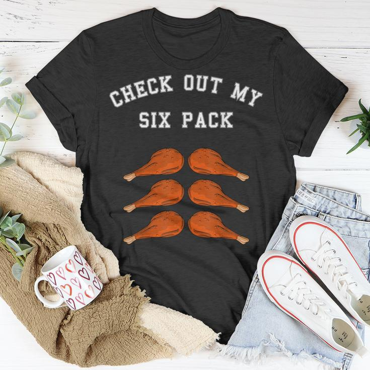 Check Out My Six 6 Pack Turkey Legs Happy Thanksgiving T-Shirt Unique Gifts