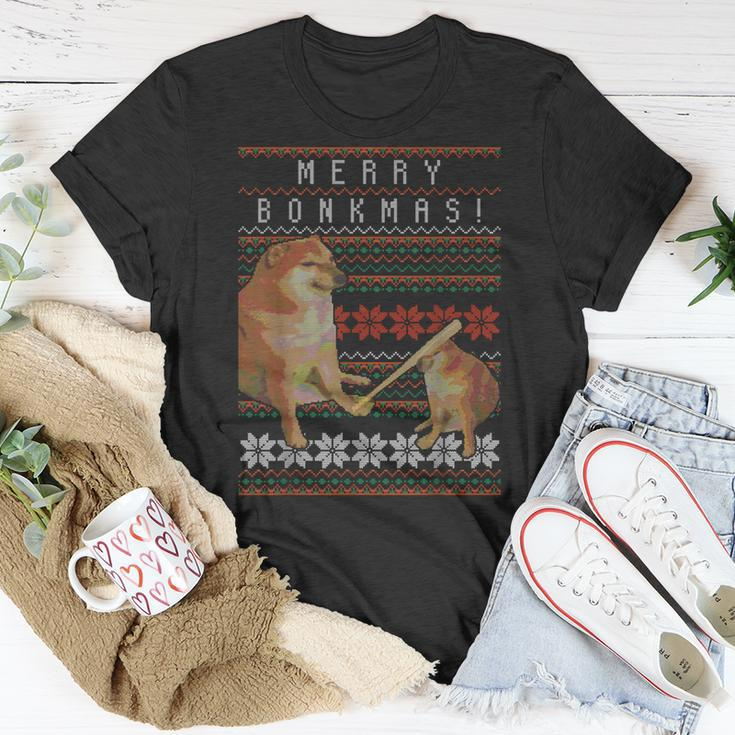 Cheems Bonkmas Ugly Christmas Sweater Doge Meme T-Shirt Unique Gifts