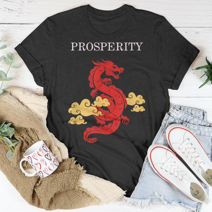 Chinese Dragon For Dragon Culture Lovers Prosperity Gift Unisex T-Shirt Unique Gifts