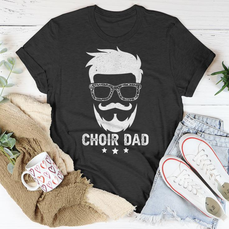 Choir Dad Of A Choir Member Beard Choir Father Gift For Mens Unisex T-Shirt Funny Gifts