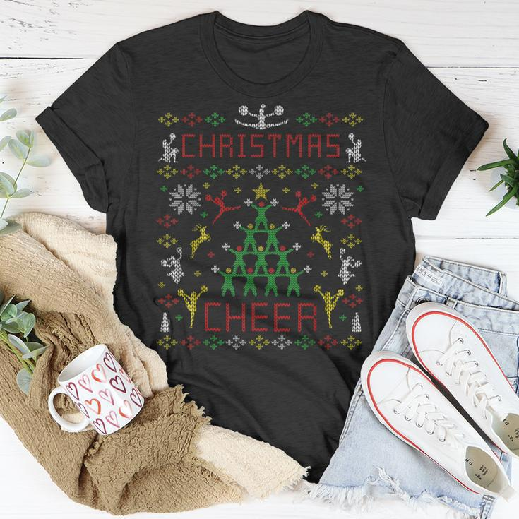 Christmas Cheerleader Cheer Ugly Christmas Sweater Party T-Shirt Unique Gifts