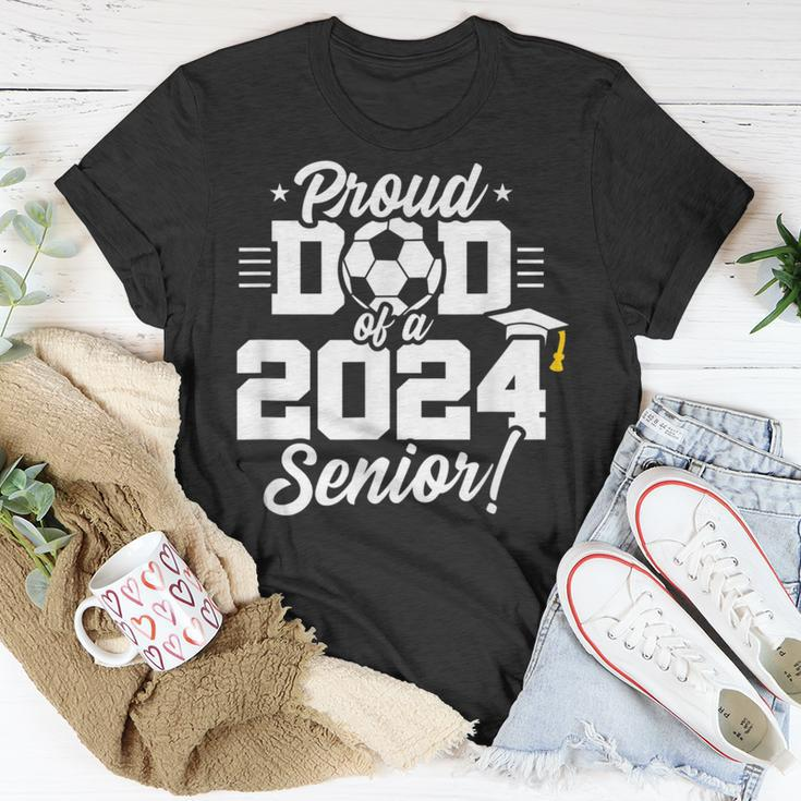 Class Of 2024 Senior Year Soccer Dad Senior 2024 T-Shirt Unique Gifts
