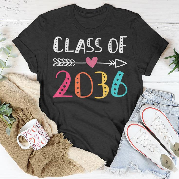 Class Of 2036 Kindergarten Pre K Grow With Me Graduation Unisex T-Shirt Funny Gifts