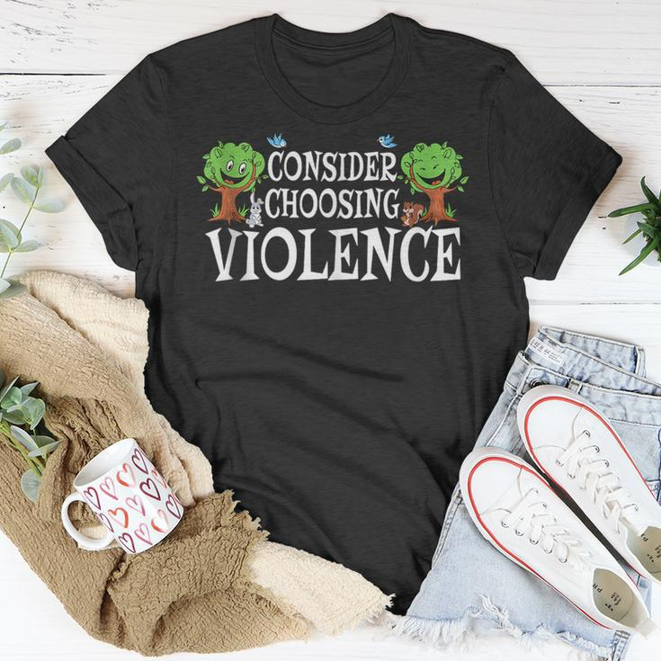 Consider Choosing Violence T-Shirt Funny Gifts