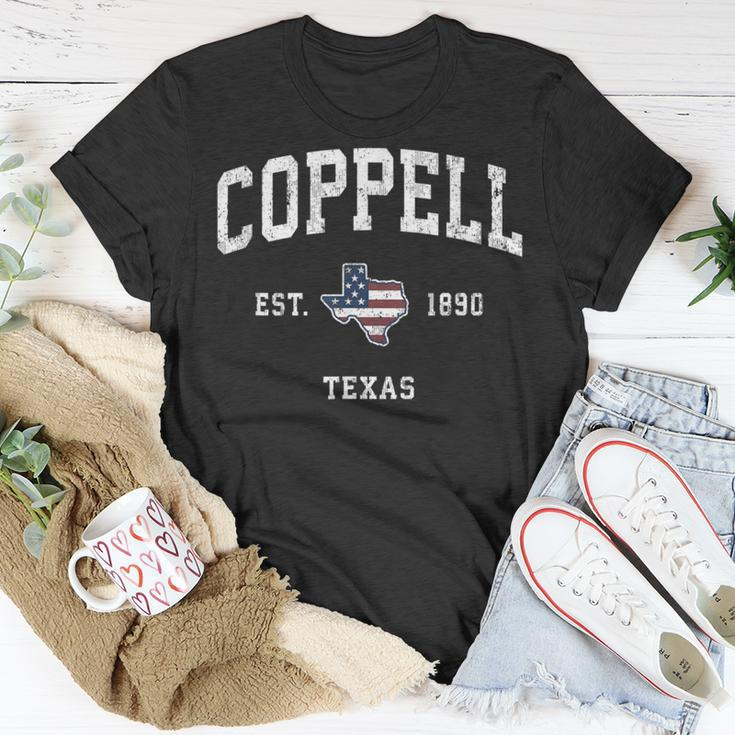 Coppell Texas Tx Vintage American Flag Sports T-Shirt Unique Gifts