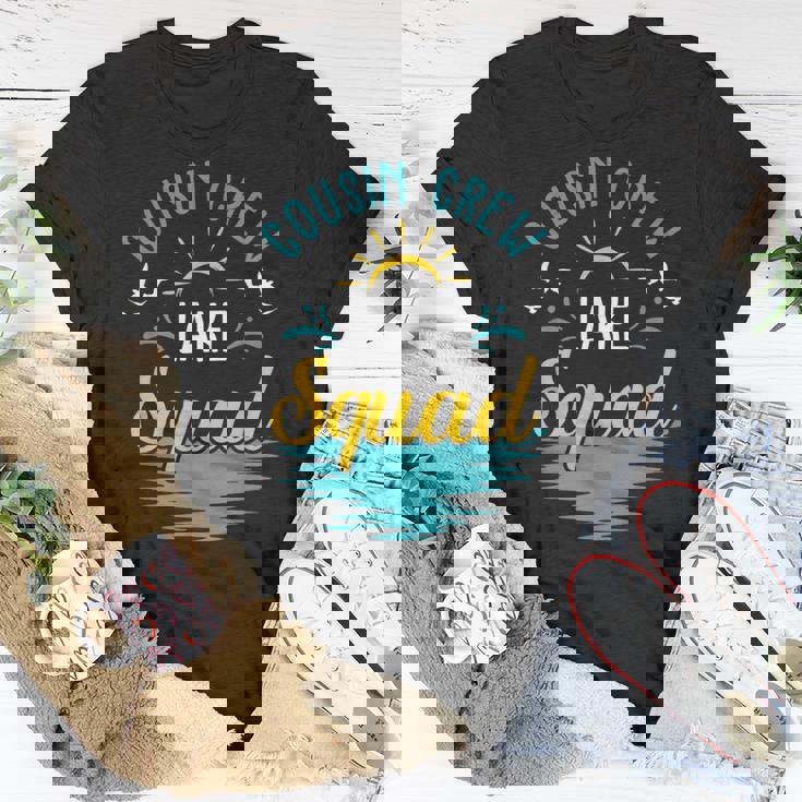 Cousin Crew Lake Squad Family Vacation Lake Trip T-Shirt | Mazezy