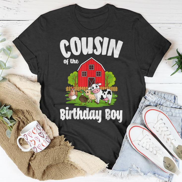 Cousin Of The Birthday Boy Farm Animal Bday Party Unisex T-Shirt Unique Gifts