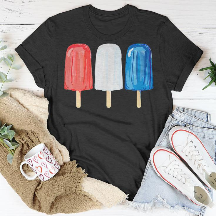 Cute Colorful Summer 4Th Of July Kids Popsicle Unisex T-Shirt Unique Gifts