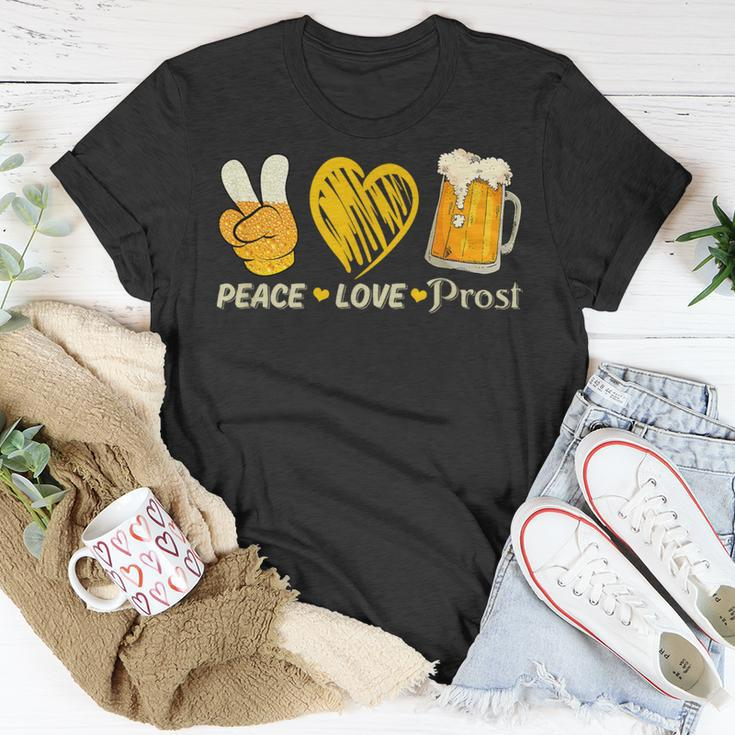 Cute Oktoberfest Costume Peace Love Prost Prost Oktoberfest T-Shirt Funny Gifts
