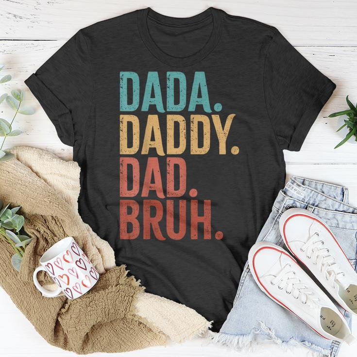 Dada Daddy Dad Bruh Fathers Day Vintage Men Unisex T-Shirt Unique Gifts