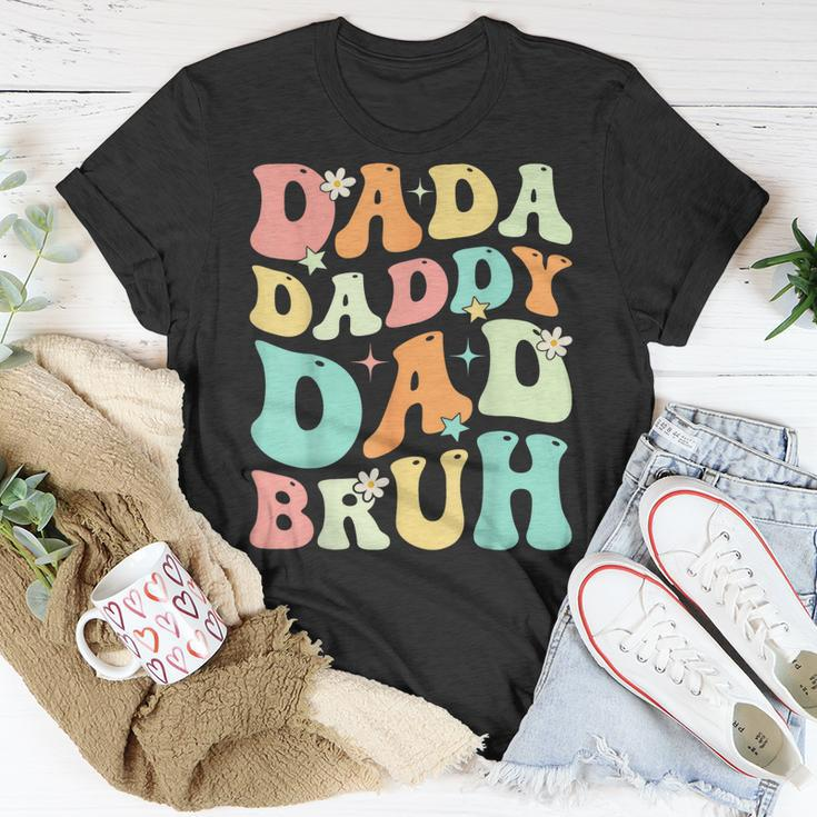 Dada Daddy Dad Bruh Groovy Funny Fathers Day Gift Unisex T-Shirt Unique Gifts