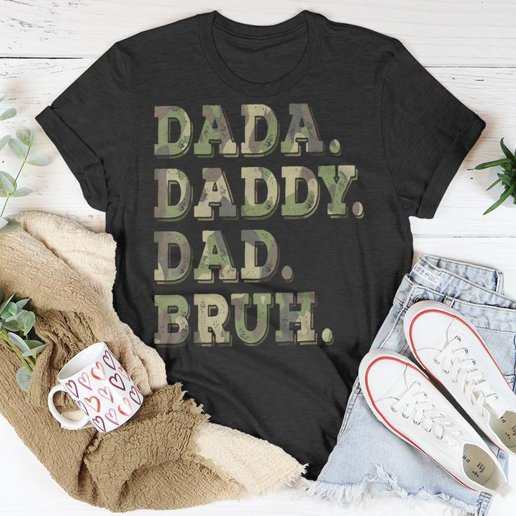 Dada Daddy Dad Bruh Idea Men Funny Fathers Day Dad Unisex T-Shirt Unique Gifts