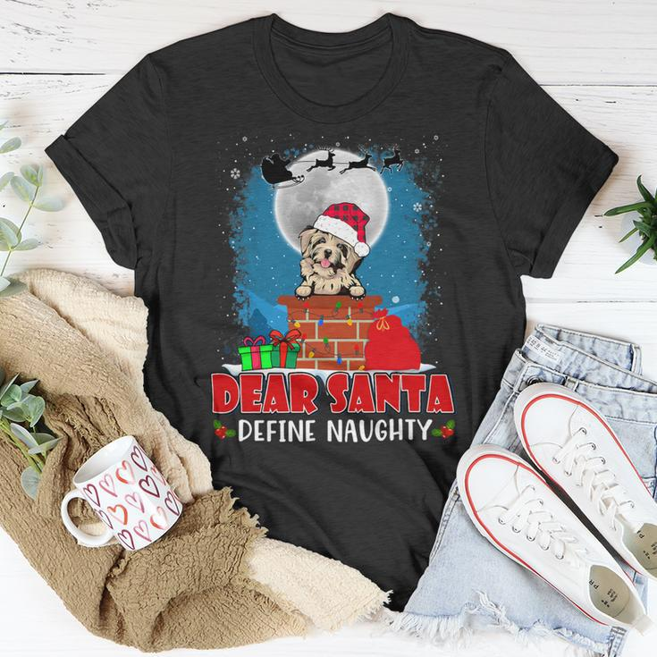 Dear Santa Define Naughty Havanese Dog Funny Christmas Unisex T-Shirt Unique Gifts