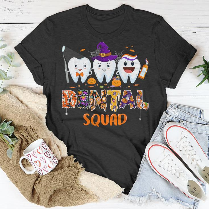 Dental Squad Denstist Spooky Halloween Ghost Costume T-Shirt Funny Gifts