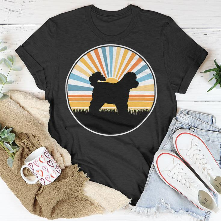 Dog Bichon Frise Mom Dog Dad Retro Sunset Pet Unisex T-Shirt Unique Gifts