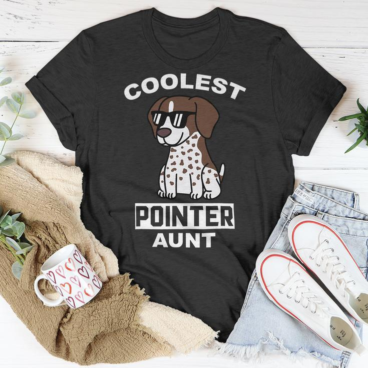 Dog German Shorthaired Coolest German Shorthaired Pointer Aunt Funny Dog Unisex T-Shirt Unique Gifts