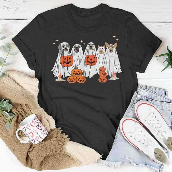 Dog Ghost Cute Dog Dressed As Ghost Halloween Dog T-Shirt Unique Gifts