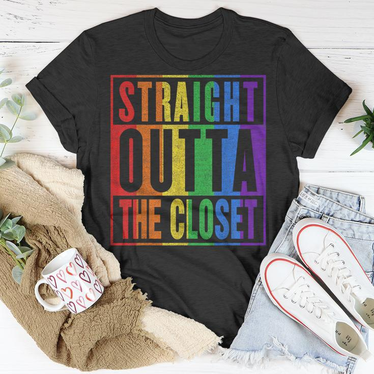 Dont Hide Your Gay Les Bi Tran - Come Outta The Closet Lgbt Unisex T-Shirt Unique Gifts