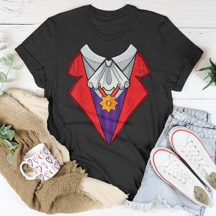 Dracula Vampire Halloween Costume Cosplay Tuxedo Retro T-Shirt Funny Gifts