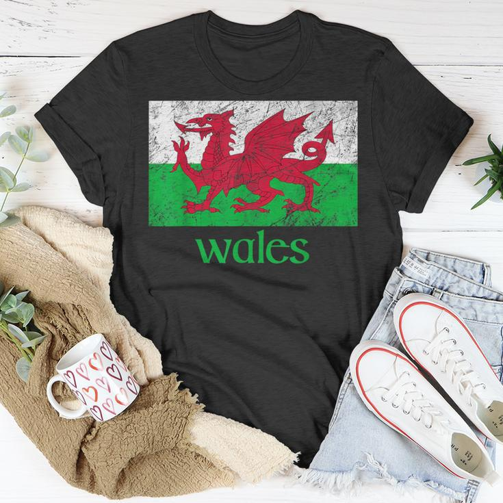 Dragon Of Wales Flag Welsh Cymru Flags Medieval Welsh Rugby T-Shirt Unique Gifts