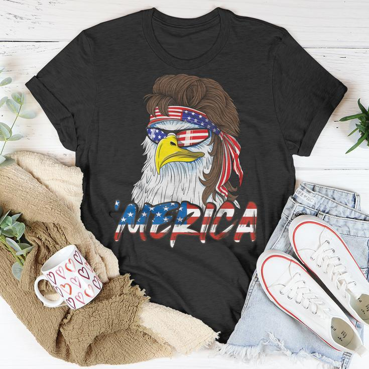 Eagle Mullet 4Th Of July Usa American Flag Merica Unisex T-Shirt Unique Gifts