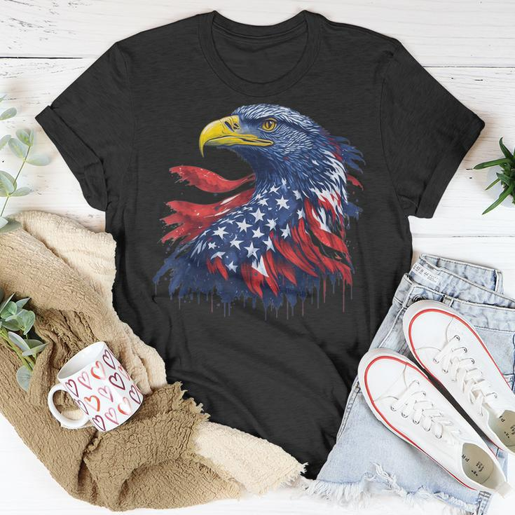 Eagle Of Freedom Merica Patriotic Usa Flag 4Th Of July 2023 Unisex T-Shirt Unique Gifts