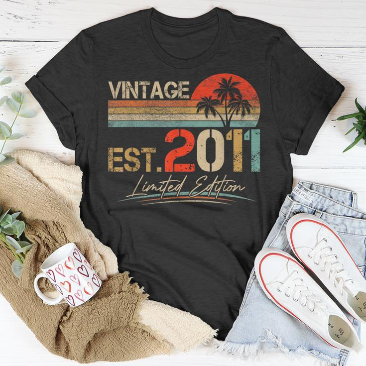 Est Vintage 2011 Limited Edition 12Th Birthday Gifts Boys Unisex T-Shirt Unique Gifts