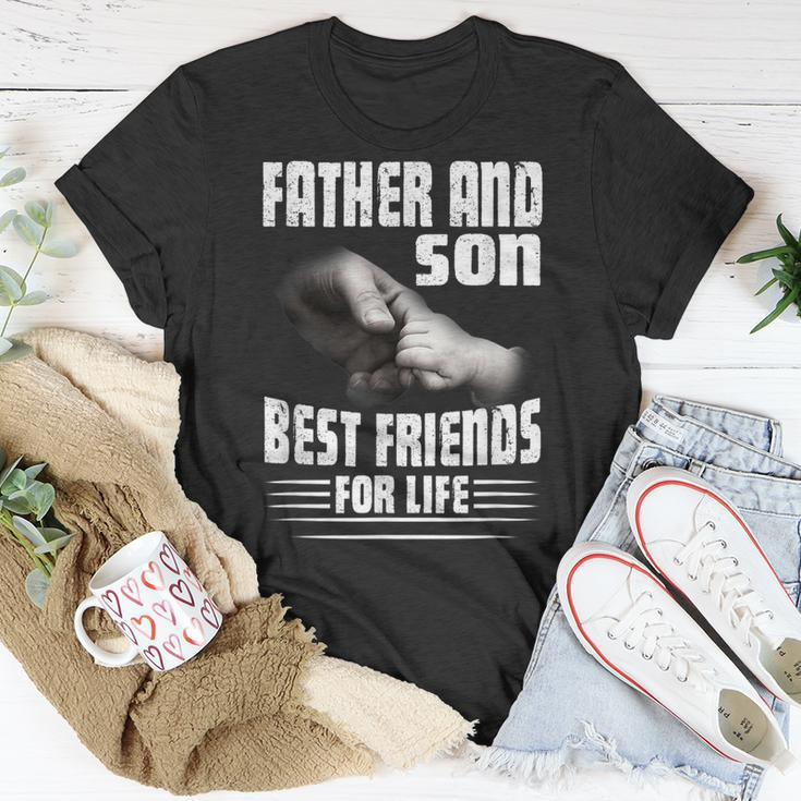 Father And Son Best Friends For Life Cool Matching Family Unisex T-Shirt Unique Gifts