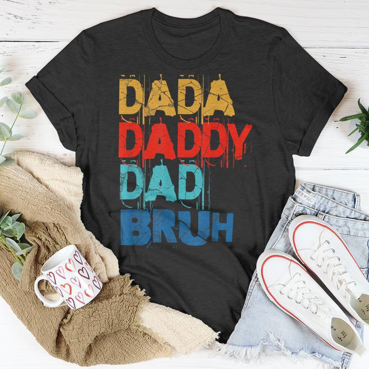 Fathers Day 2023 Funny Dad Daddy Retro Unisex T-Shirt Funny Gifts