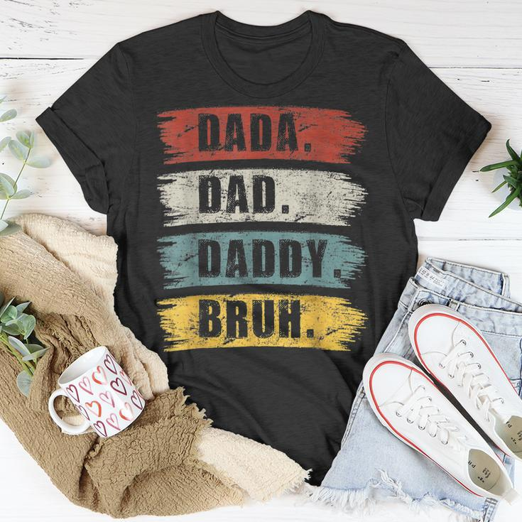 Fathers Day Gift Dada Daddy Dad Bruh Vintage Unisex T-Shirt Unique Gifts