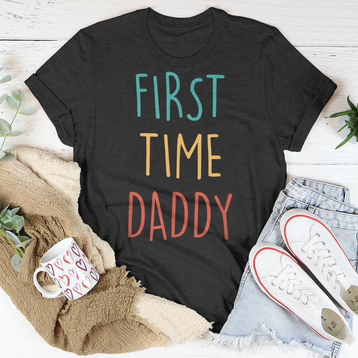 First Time Dad 2023 Fathers Day Promoted Daddy Men Unisex T-Shirt Unique Gifts
