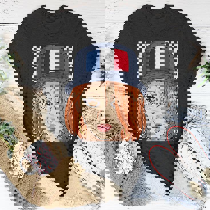 France Flag Bucket Hat French Girl European Pride Unisex T-Shirt Unique Gifts