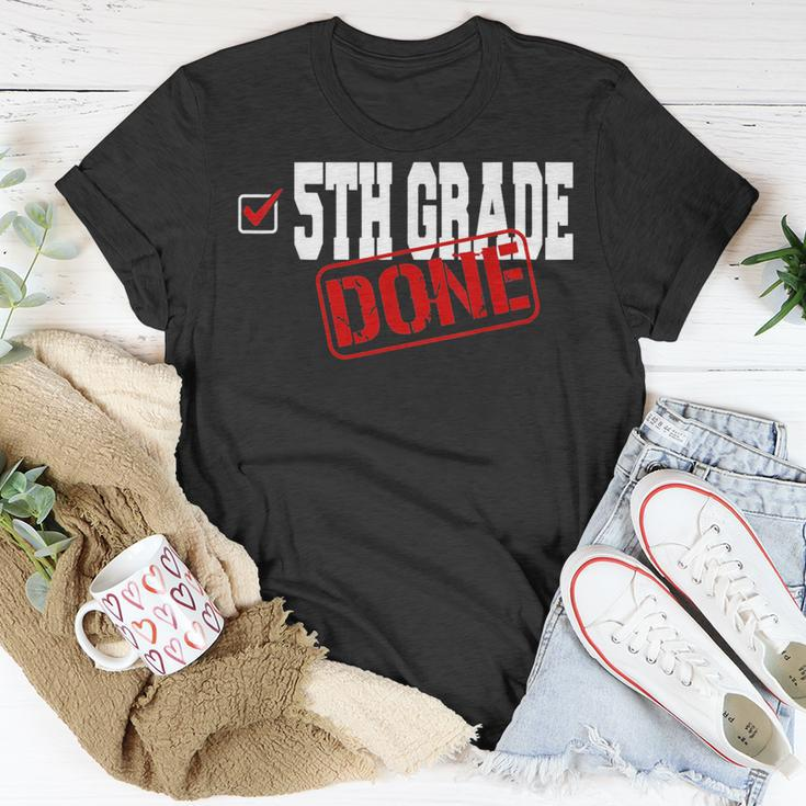 Funny 5Th Grade Done End Of Year - Last Day Of School Youth Unisex T-Shirt Unique Gifts