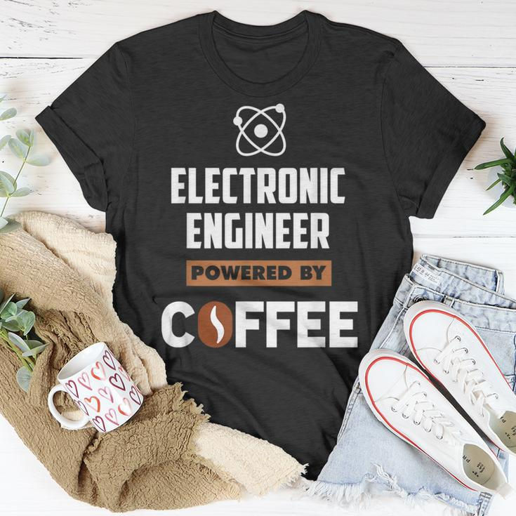 Electronic Engineer Powered By Cofee T-Shirt Unique Gifts