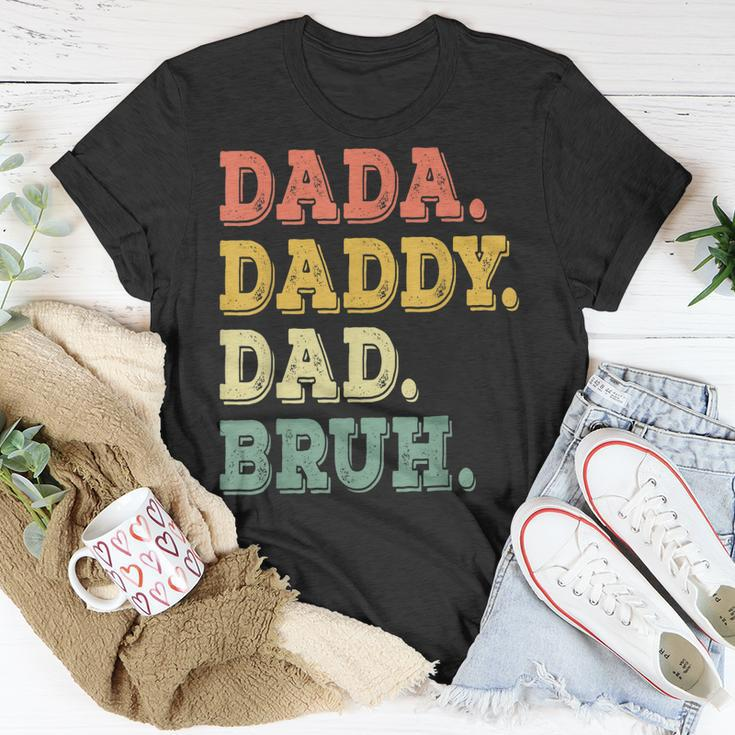 Funny Fathers Day For Men Dada Daddy Dad Bruh Unisex T-Shirt Unique Gifts